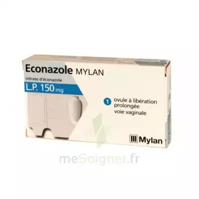 Econazole Mylan L.p. 150 Mg, Ovule à Libération Prolongée à JACOU