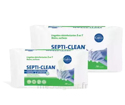 Septi-clean Lingette DÉsinfectante Paquet/70 à JACOU