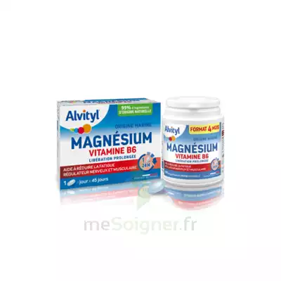 Alvityl Magnésium Vitamine B6 Libération Prolongée Comprimés Lp B/45 à JACOU